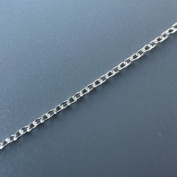Sterling Silver Two Tone Ocean Wave Necklace - Picture 7 of 9